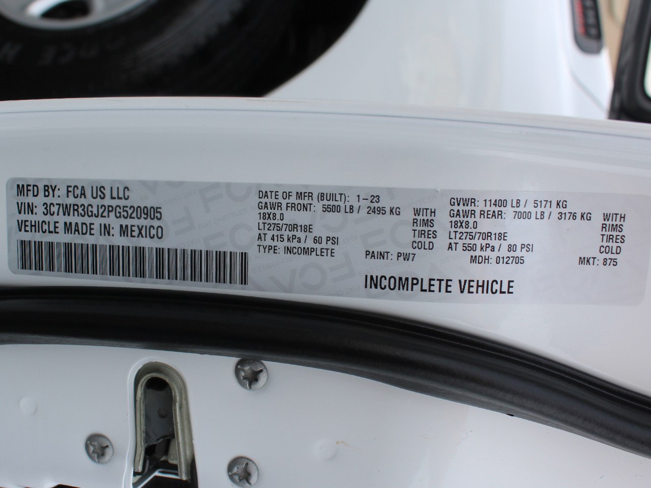 RAM 3500 ST Crew Cab LWB 4WD 2023