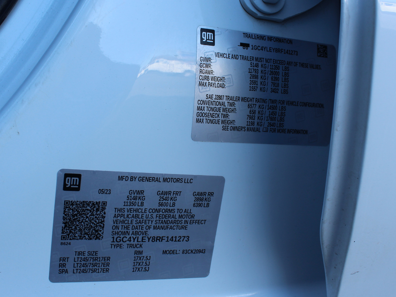 Chevrolet Silverado 2500HD Work Truck Crew Cab Long Box 4WD 2024