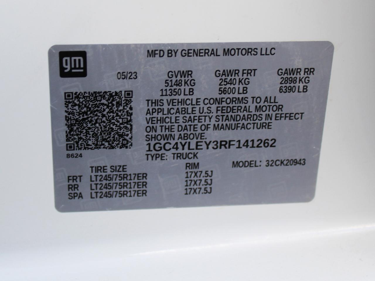 Chevrolet Silverado 2500HD Work Truck Crew Cab Long Box 4WD 2024