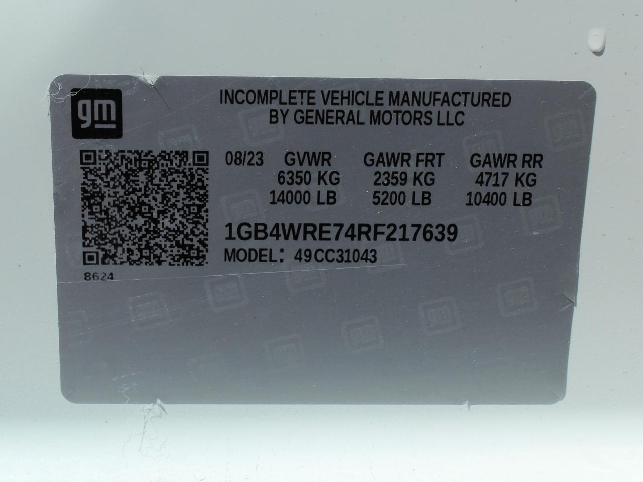 Chevrolet Silverado 3500HD Work Truck Crew Cab Long Box 2WD 2024