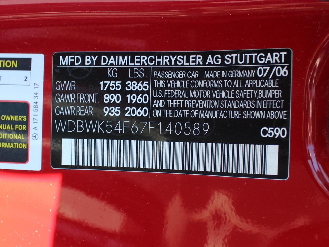 Mercedes-Benz SLK SLK280 2007