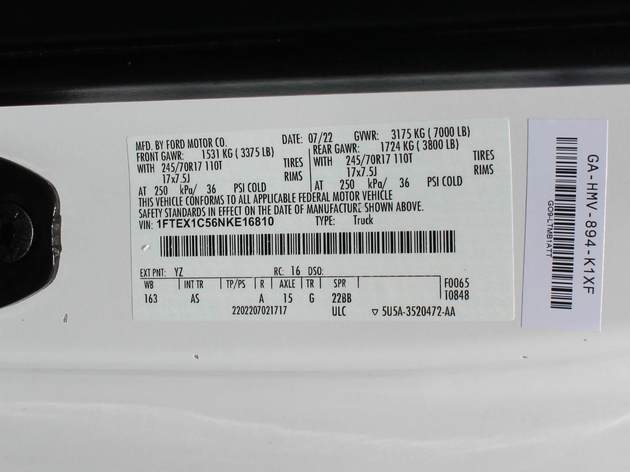 Ford F-150 XL SuperCab 6.5-ft. Bed 2WD 2022