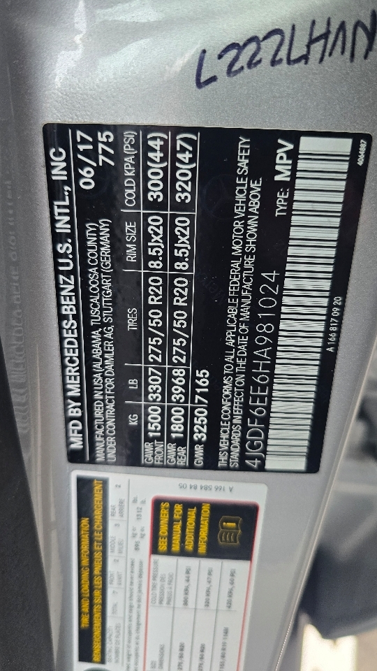 Mercedes-Benz GLS-Class GLS450 4MATIC 2017