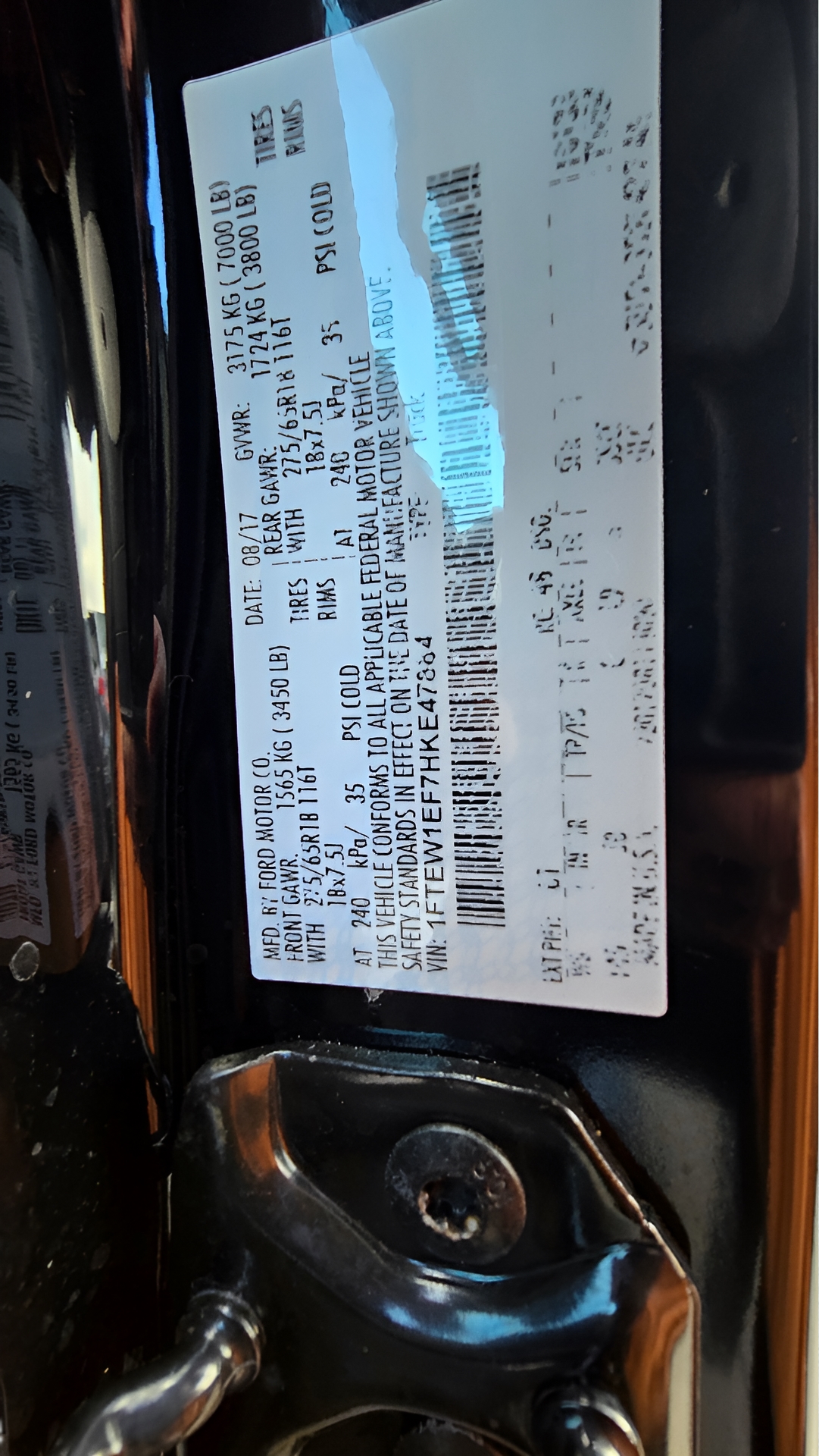 Ford F-150 Lariat SuperCrew 6.5-ft. Bed 4WD 2017