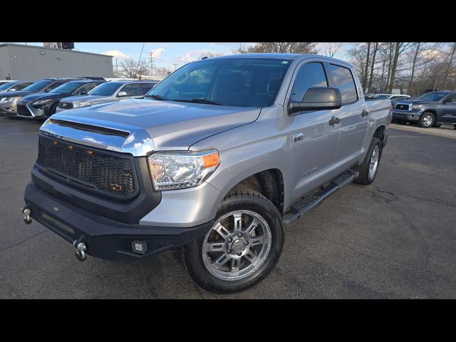 Gray 2017 Toyota Tundra SR5 CrewMax 5.7L FFV 4WD Pickup Truck Four-Wheel Drive Automatic