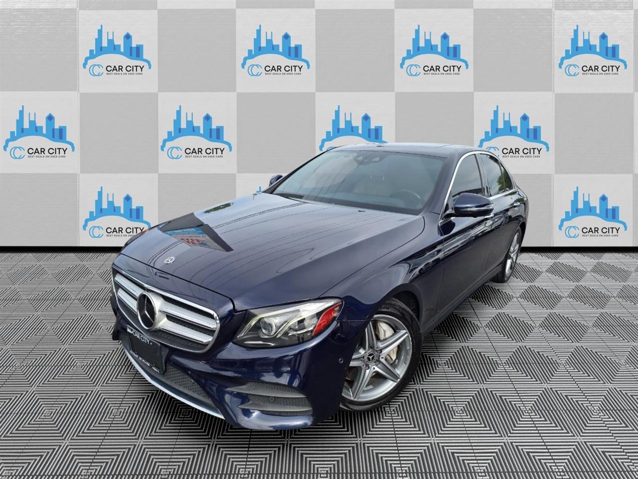 Blue 2018 Mercedes-Benz E-Class E 400 4MATIC Sedan AWD Sedan All-Wheel Drive Automatic