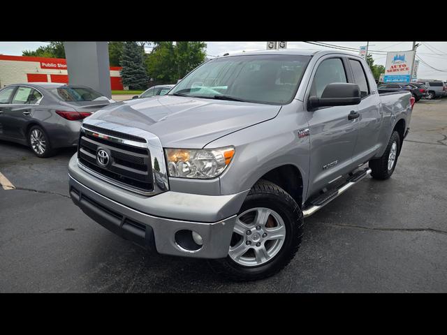 Silver 2011 Toyota Tundra Pickup Truck Four-Wheel Drive Automatic