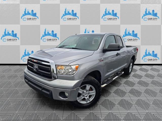Silver 2011 Toyota Tundra Pickup Truck Four-Wheel Drive Automatic
