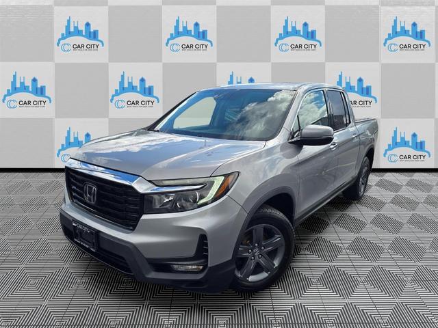 Silver 2021 Honda Ridgeline Pickup Truck All-Wheel Drive Automatic
