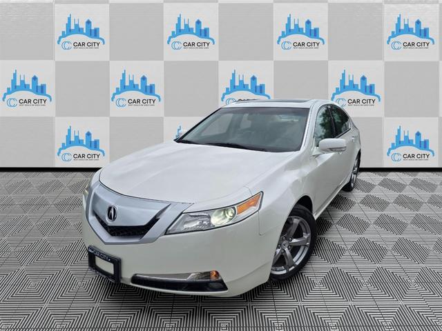 Pearl White 2010 Acura TL Sedan Front-Wheel Drive Automatic
