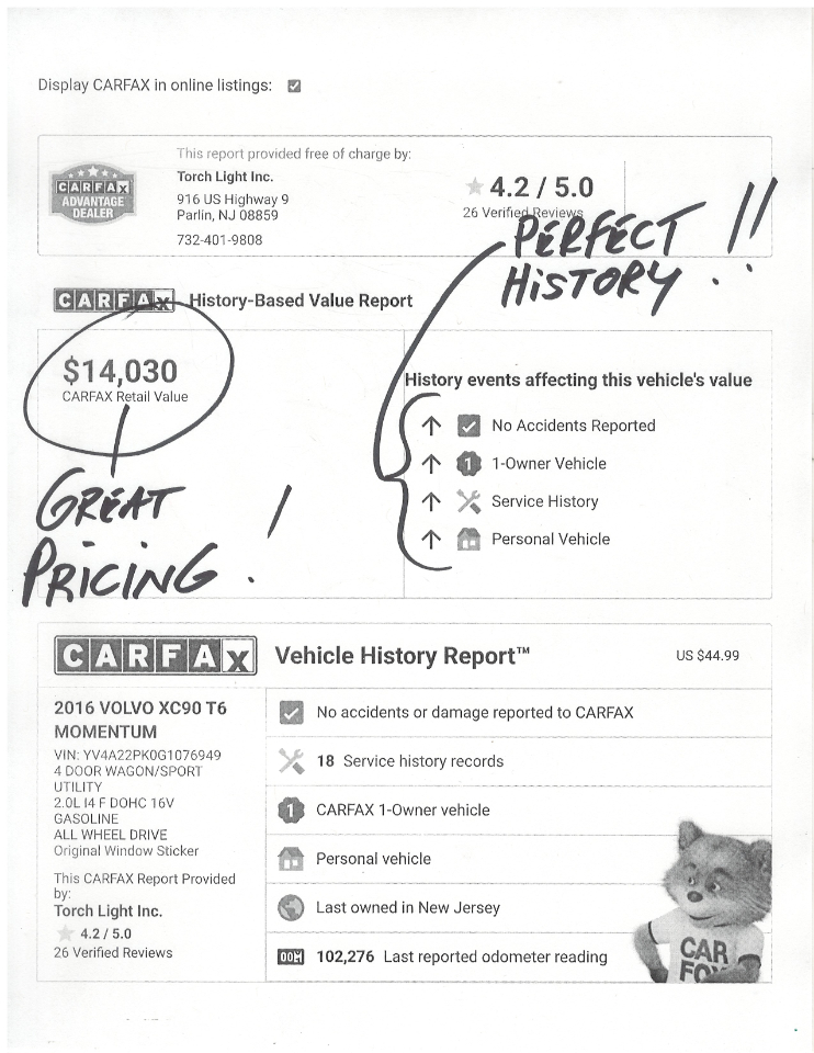 Volvo XC90 AWD 4dr T6 Momentum 2016