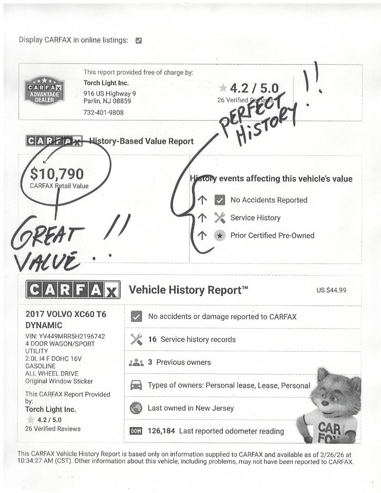 Volvo XC60 T6 AWD Dynamic 2017