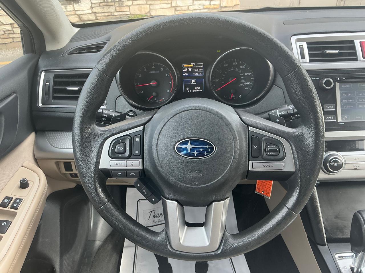 Subaru Outback 2.5i 2016
