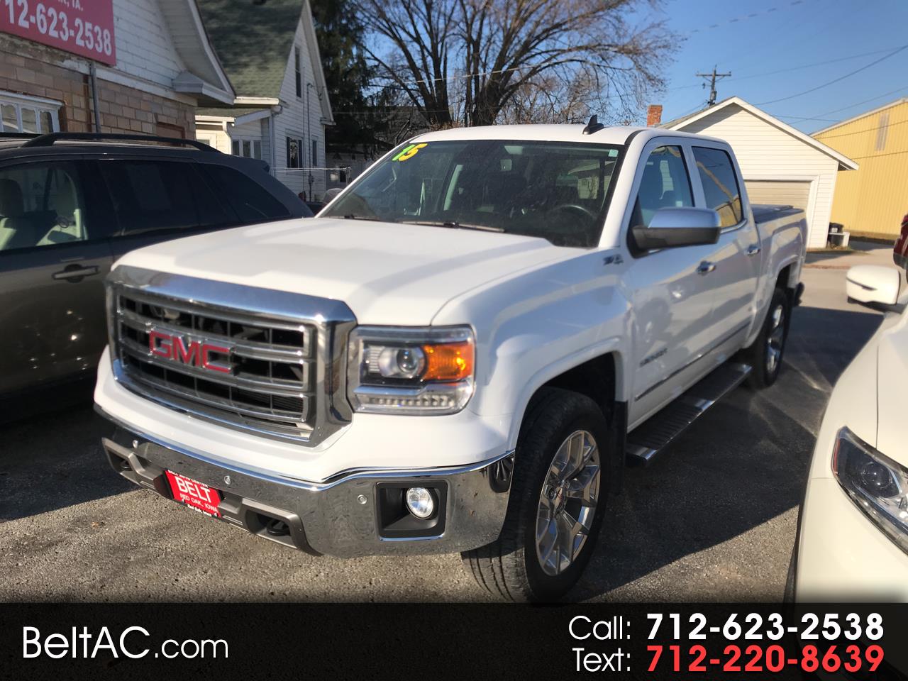 Used 2015 GMC Sierra 1500 SLT Crew Cab Short Box 4WD for Sale in Red