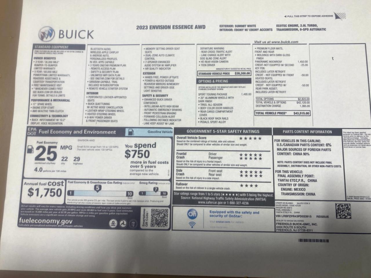 Buick Envision Essense AWD 2023