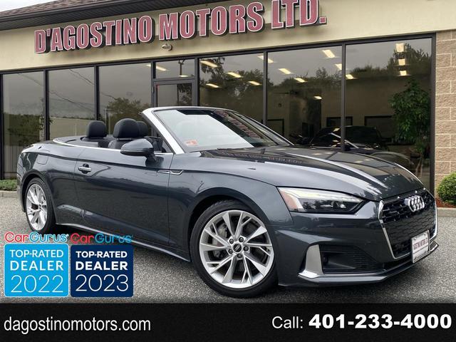 Manhatten Gray 2021 Audi A5 Convertible All-Wheel Drive Automatic