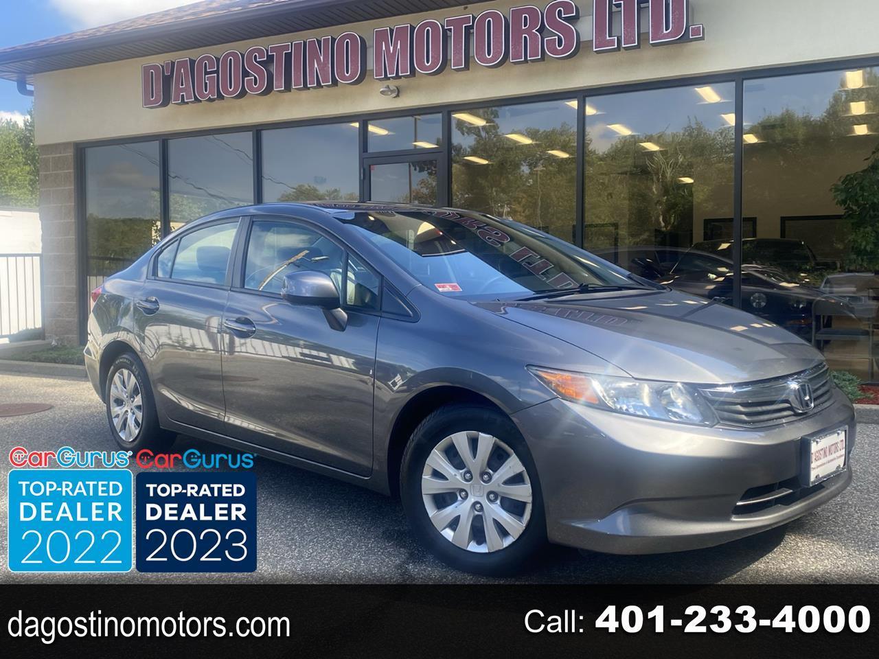 2012 Honda Civic LX Sedan 5-Speed AT