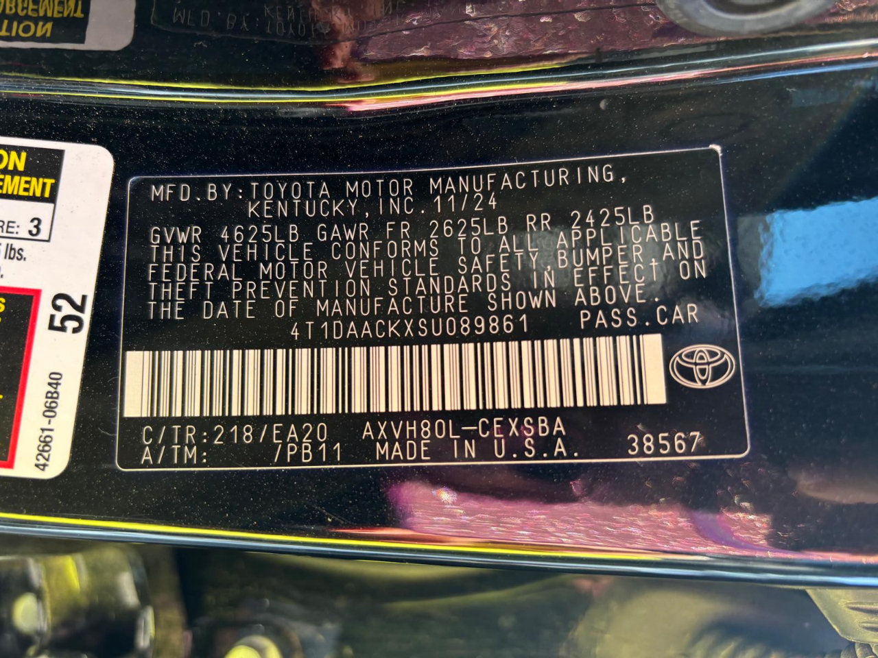 Toyota Camry SE 2025 Toyota Camry SE 2025