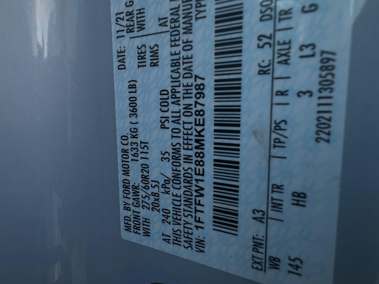 Ford F-150 XL SuperCrew 6.5-ft. Bed 4WD 2021