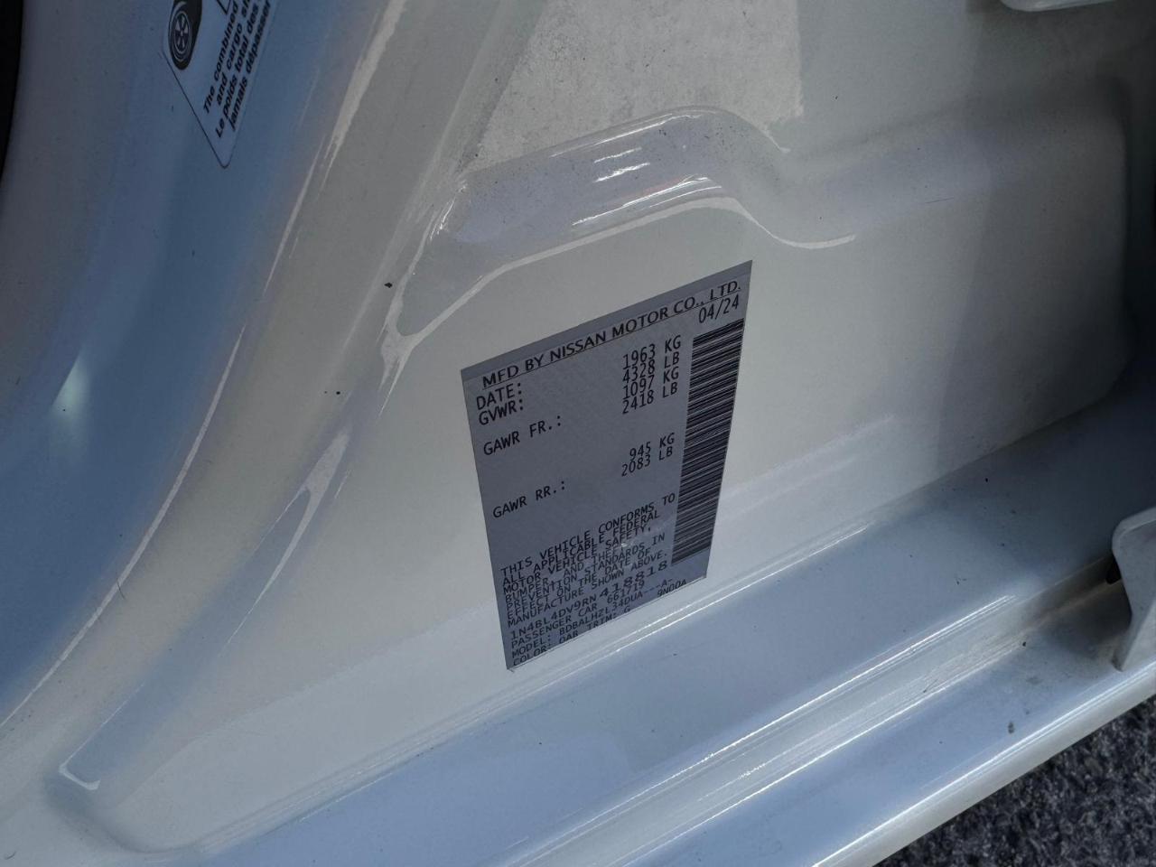 Nissan Altima 2.5 SV 2024