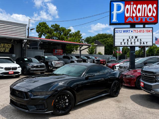 Black 2024 Ford Mustang Coupe Rear-Wheel Drive Automatic
