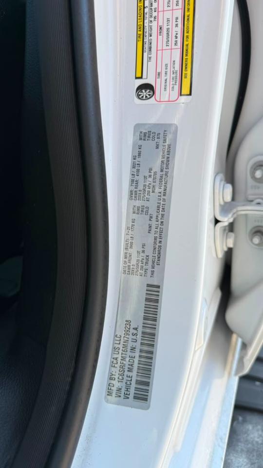 RAM 1500 Big Horn 2021