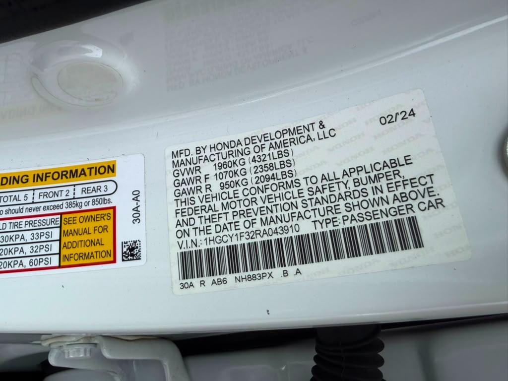 Honda Accord EX 2024