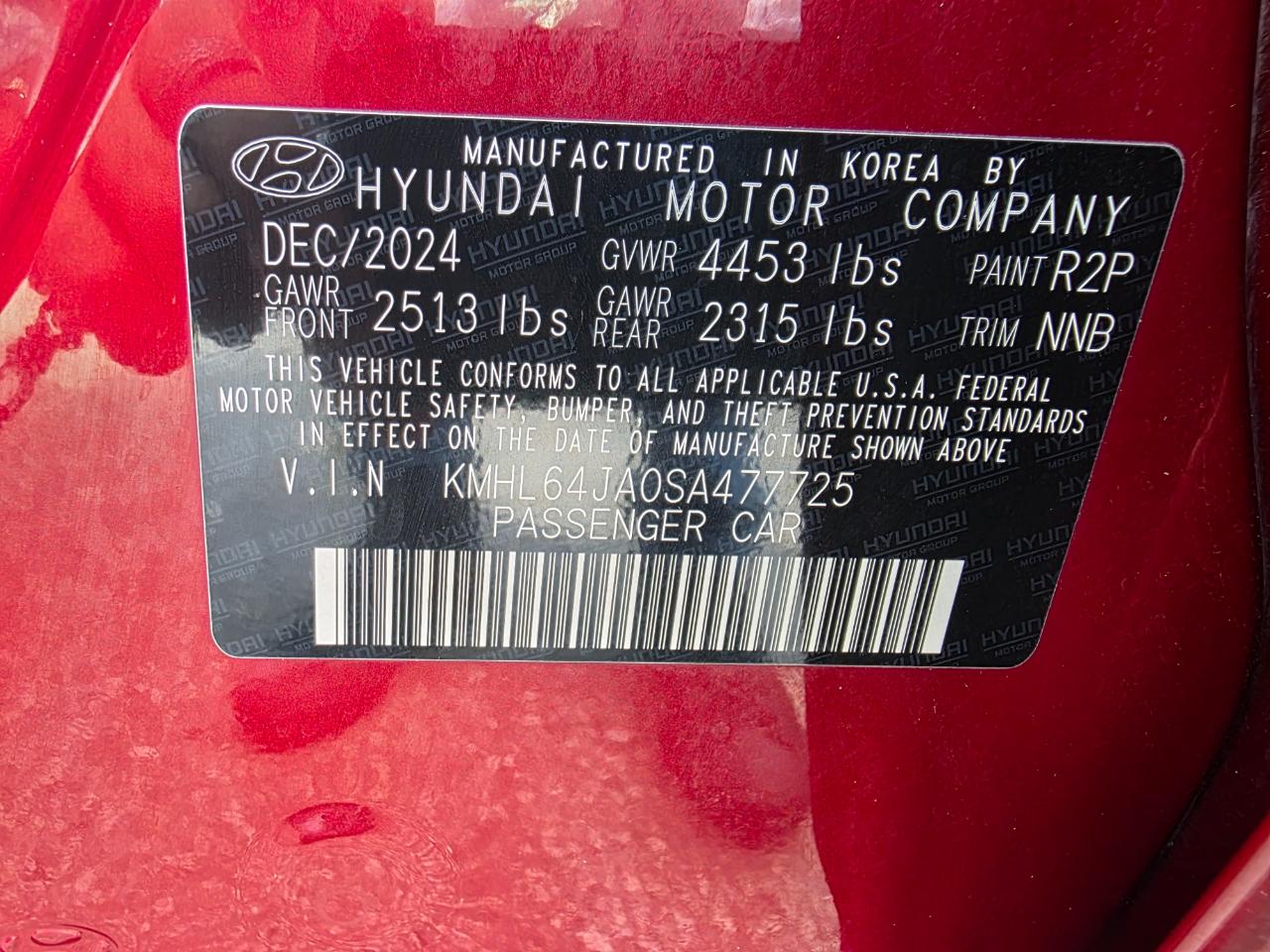 Hyundai Sonata SEL 2025