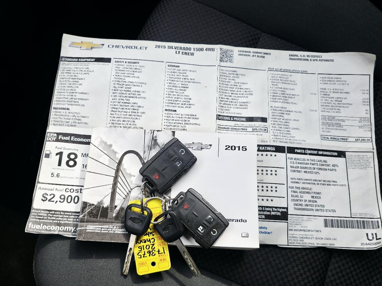 Chevrolet Silverado 1500 LT Crew Cab 4WD 2015