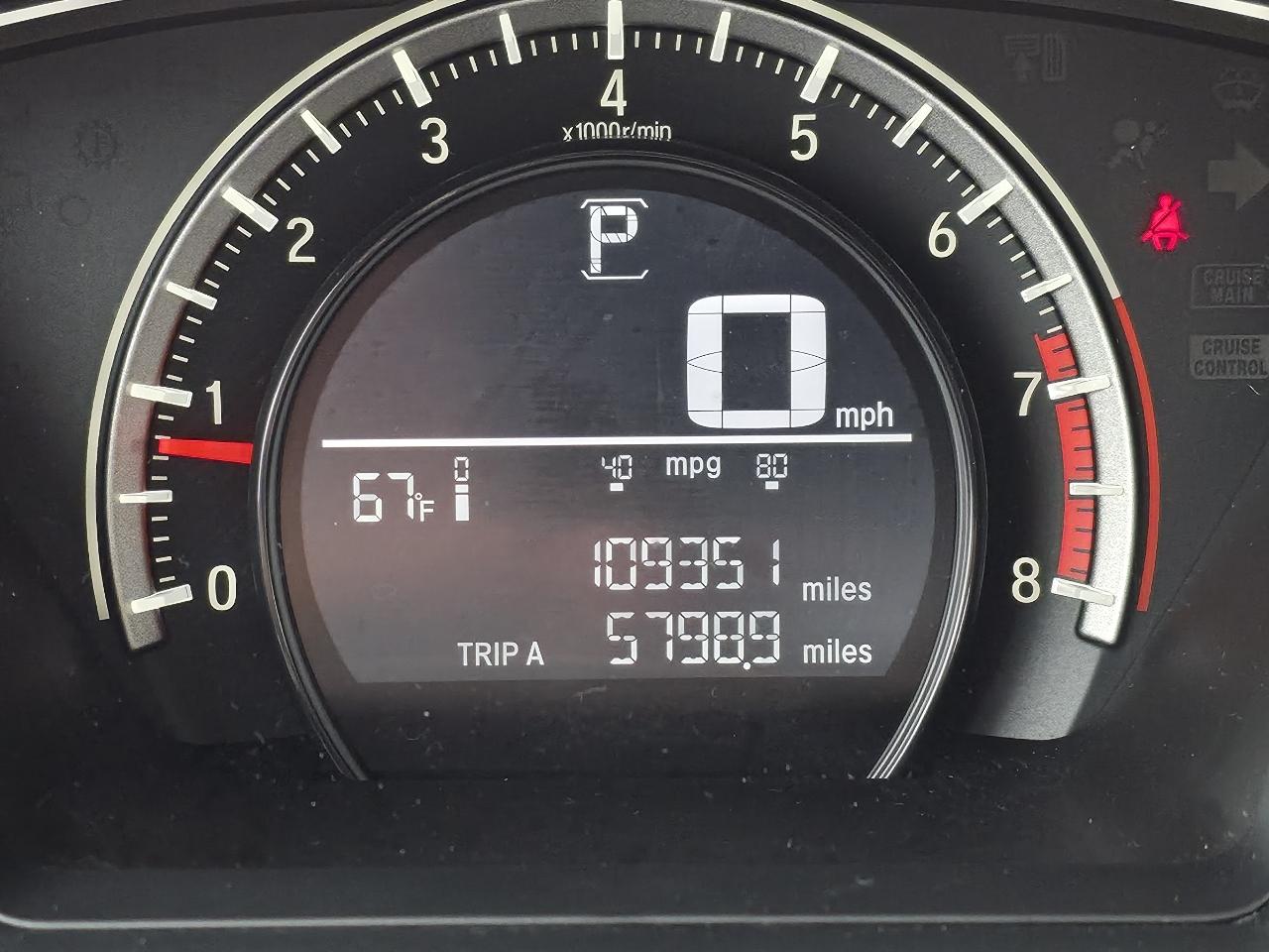 Honda Civic LX Sedan CVT 2016
