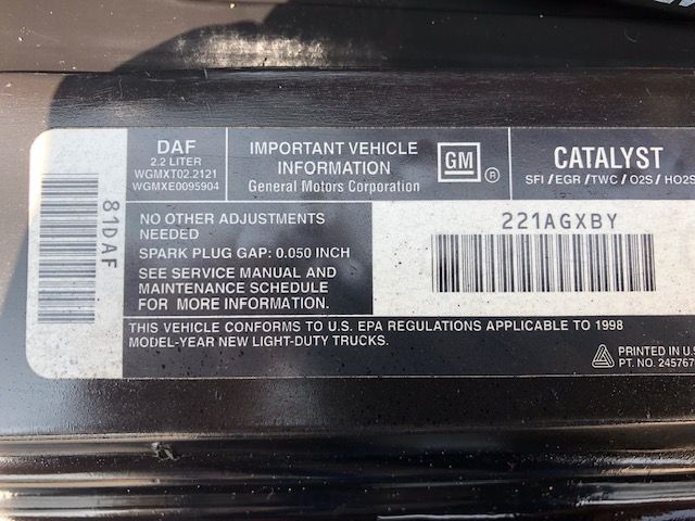 Chevrolet S10 Pickup  1998