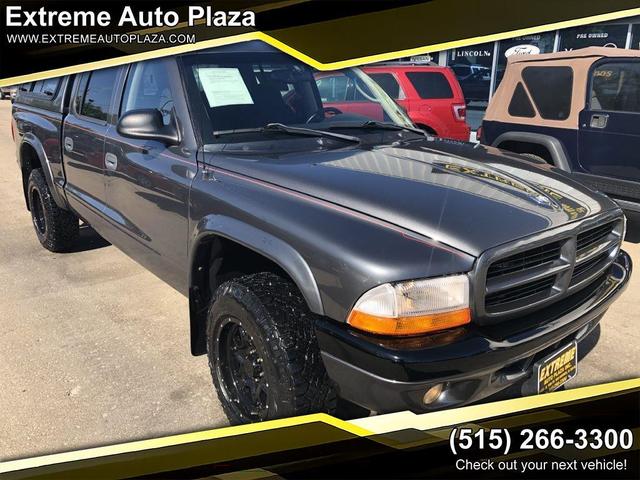 Gray 2004 Dodge Dakota Sport Quad Cab 4WD Pickup Truck Four-Wheel Drive Automatic