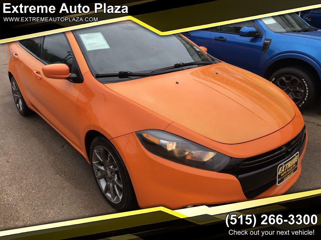 Orange 2014 Dodge Dart Sedan Front-Wheel Drive Automatic