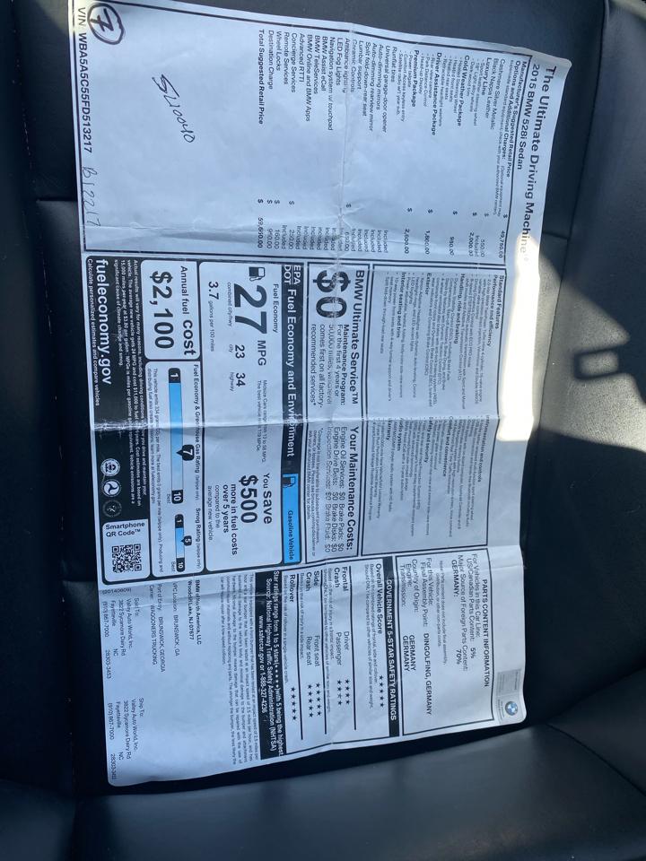 BMW 5-Series 528i 2015