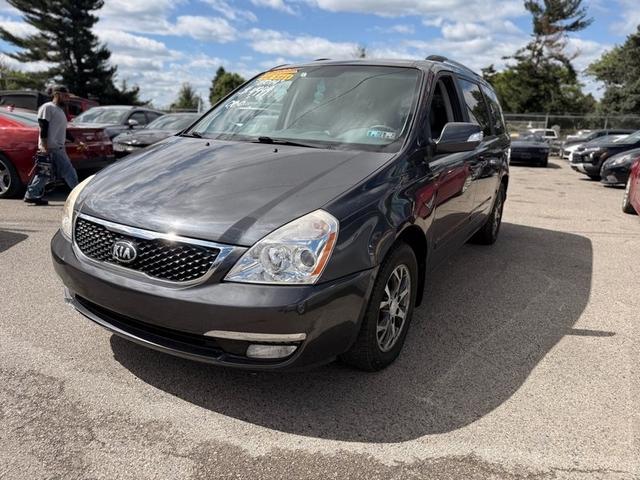 Blue 2014 Kia Sedona Minivan Front-Wheel Drive