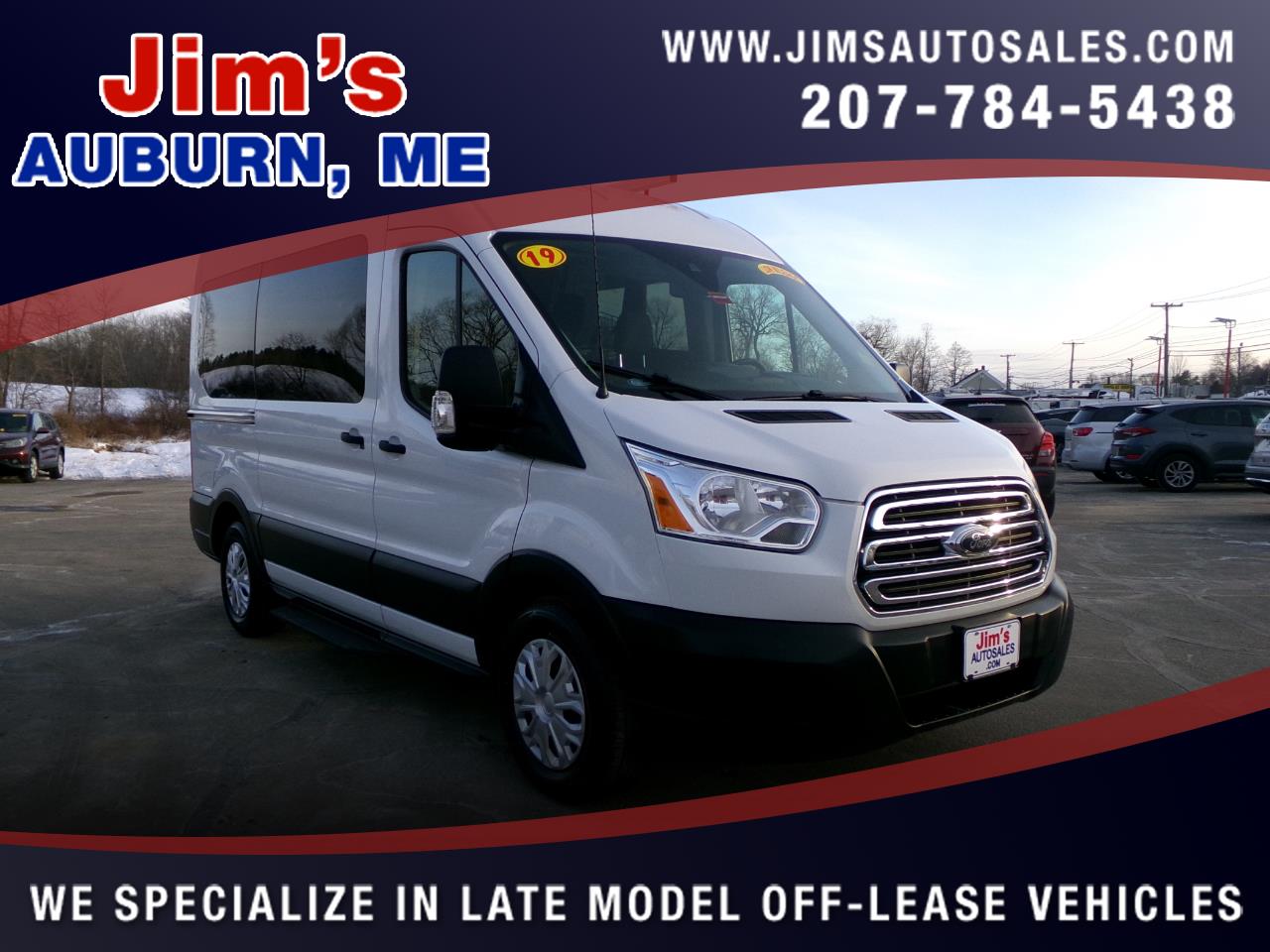 2019 Ford Transit Passenger Wagon T-150 130" Med Roof XLT Sliding RH Dr