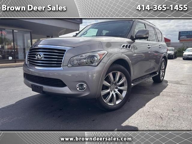 Gray 2012 INFINITI QX56 4WD SUV / Crossover Four-Wheel Drive 6-Speed Automatic