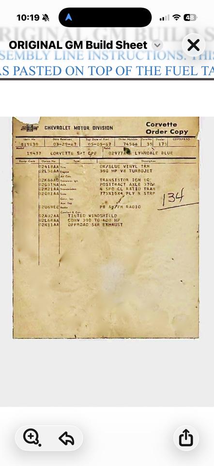 Chevrolet Corvette Coupe 1967