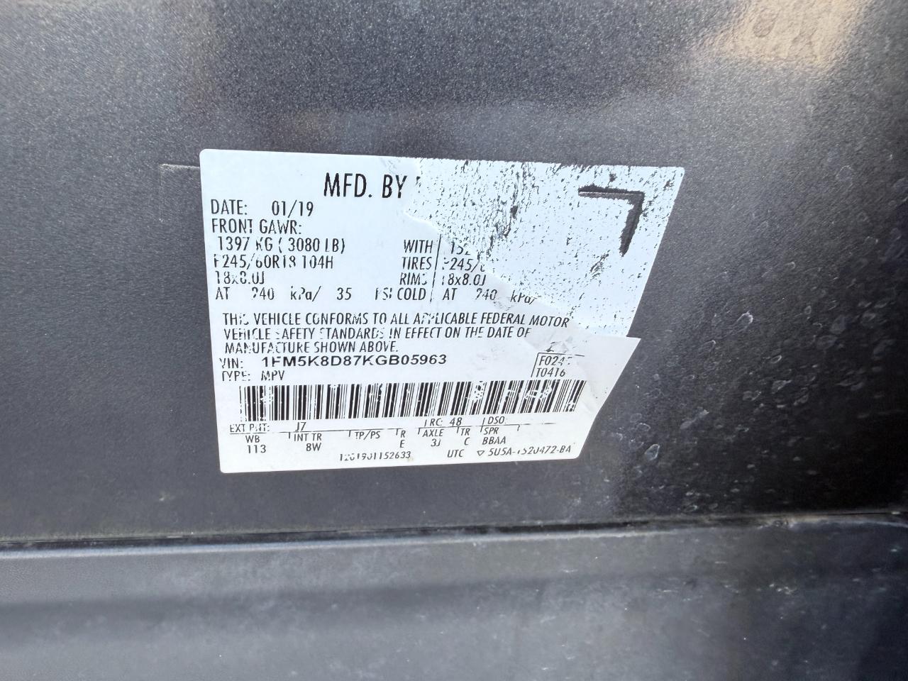 Ford Explorer XLT 4WD 2019