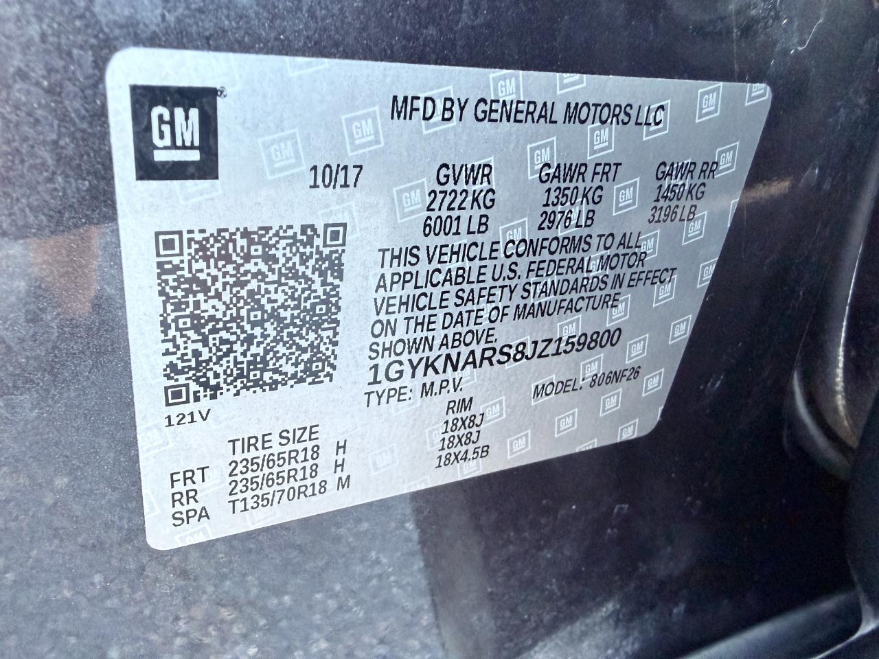 Cadillac XT5 FWD 4dr 2018