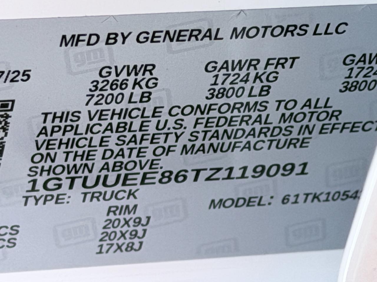 GMC Sierra 1500 4WD Crew Cab 147" AT4 2026
