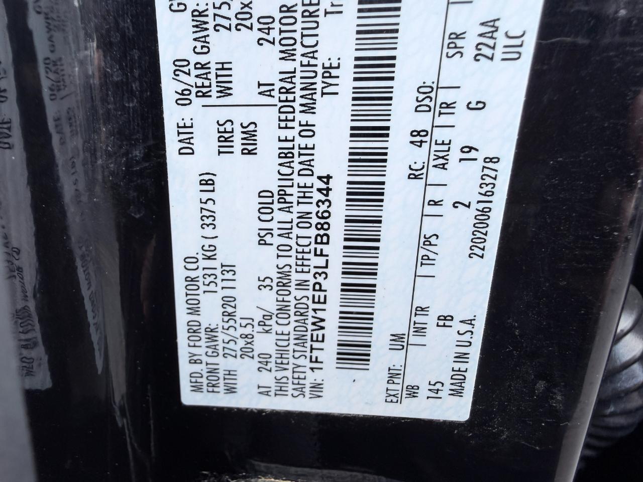 Ford F-150 XLT 4WD SuperCrew 5.5' Box 2020