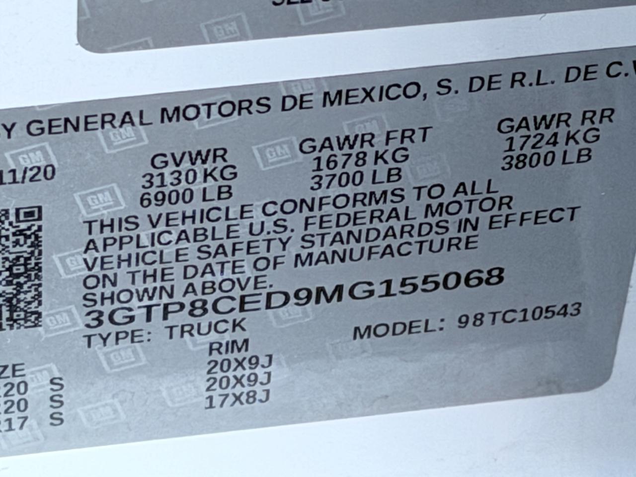 GMC Sierra 1500 2WD Crew Cab 147" Elevation 2021