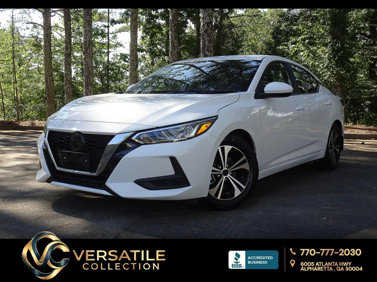 2022 Nissan Sentra SV CVT Blind Spot Lane Assist Camera XM BT Alloys