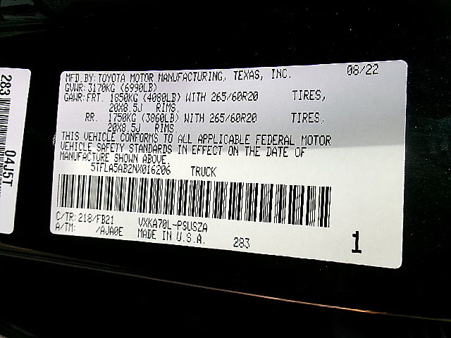 Toyota Tundra 2WD  2022