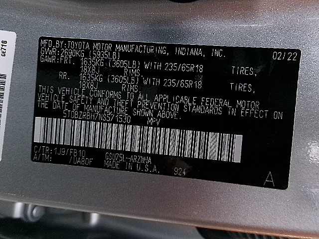 Toyota Highlander  2022