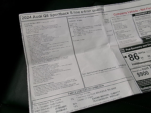 Audi Q8 e-tron Sportback  2024