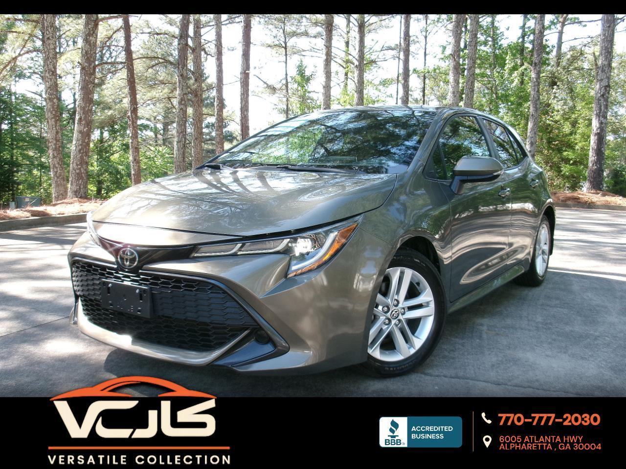 2019 Toyota Corolla Hatchback SE CVT Sports Lane Assist Collision Alert LED HID