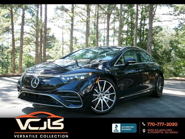 Blue 2023 Mercedes-Benz EQS Sedan All-Wheel Drive