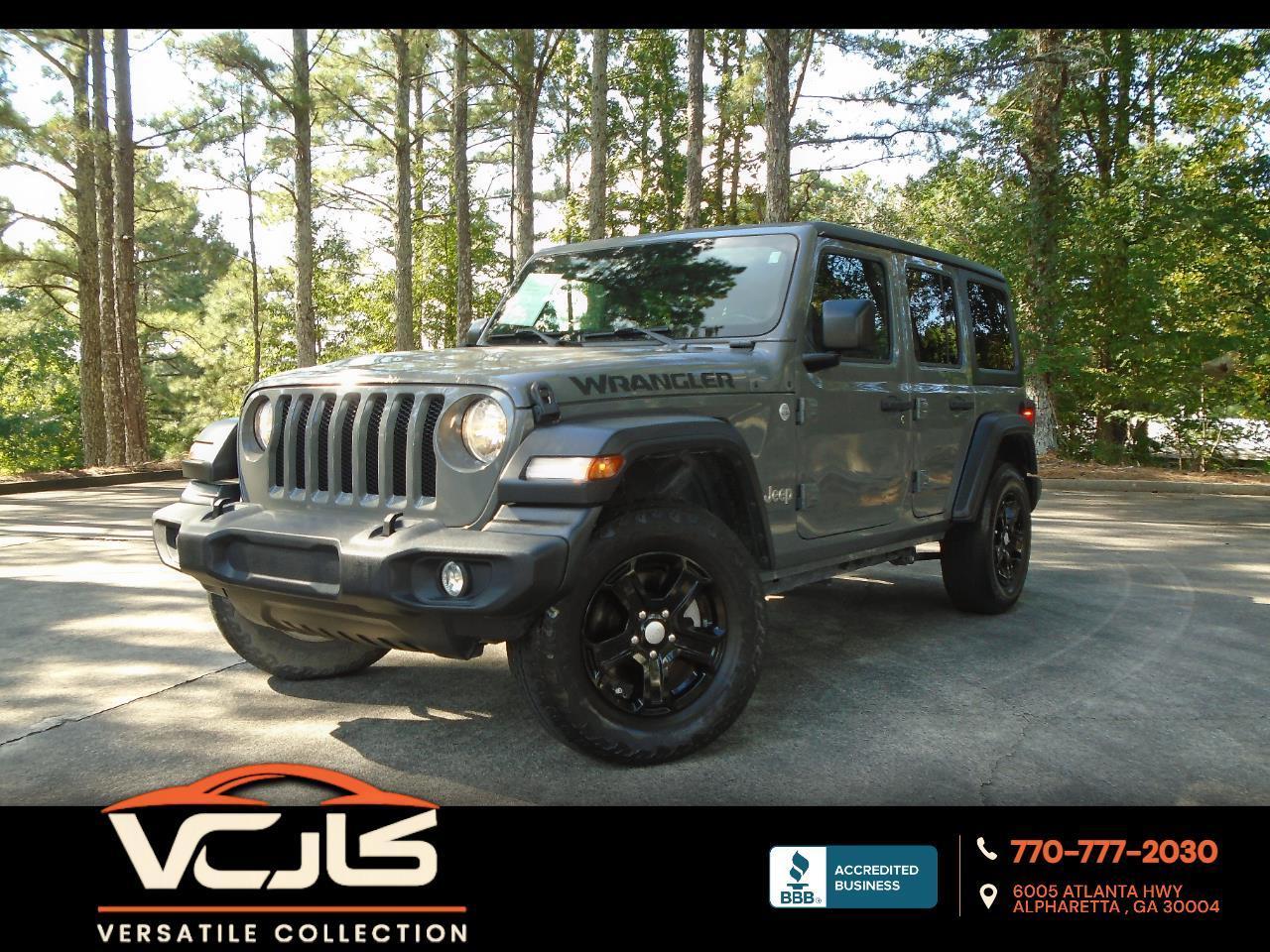 2020 Jeep Wrangler Unlimited Sport S 4x4 Automatic All Powered Camera BT XM